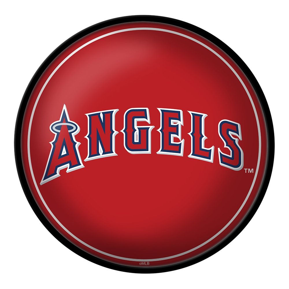 Los Angeles Angels: Wordmark - Modern Disc Wall Sign - The Fan-Brand
