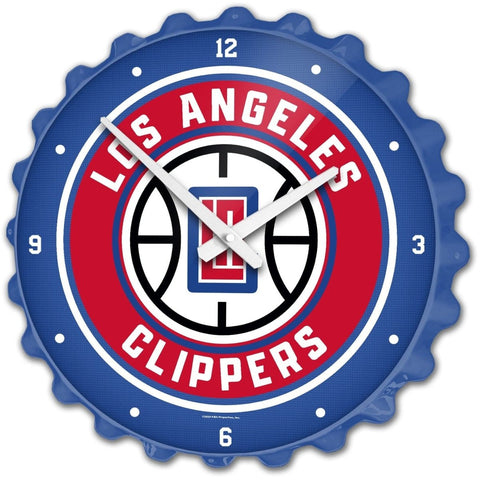 Los Angeles Clippers: Bottle Cap Wall Clock - The Fan-Brand