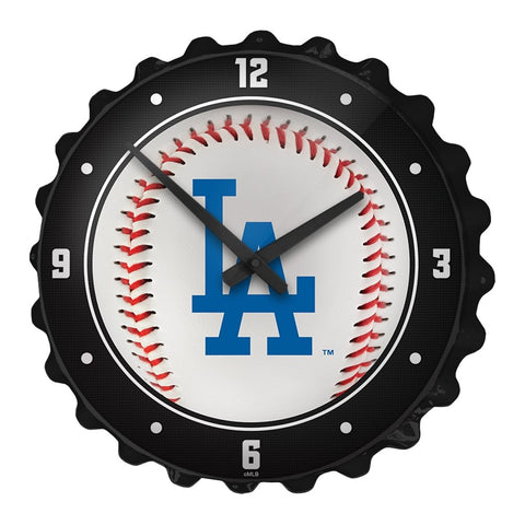 Los Angeles Dodgers: Baseball - Bottle Cap Wall Clock - The Fan-Brand