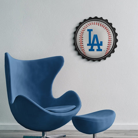 Los Angeles Dodgers: Baseball - Bottle Cap Wall Sign - The Fan-Brand