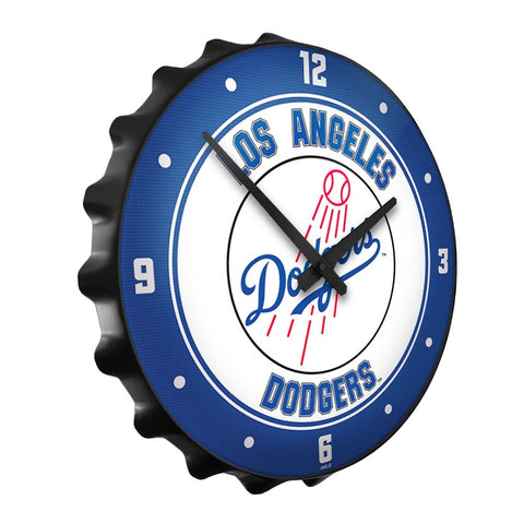 Los Angeles Dodgers: Bottle Cap Wall Clock - The Fan-Brand