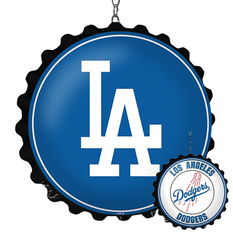 Los Angeles Dodgers: Double-Sided Bottle Cap Dangler - The Fan-Brand