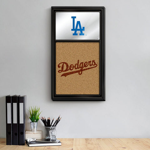 Los Angeles Dodgers: Dual Logo - Mirrored Dry Erase Note Board - The Fan-Brand