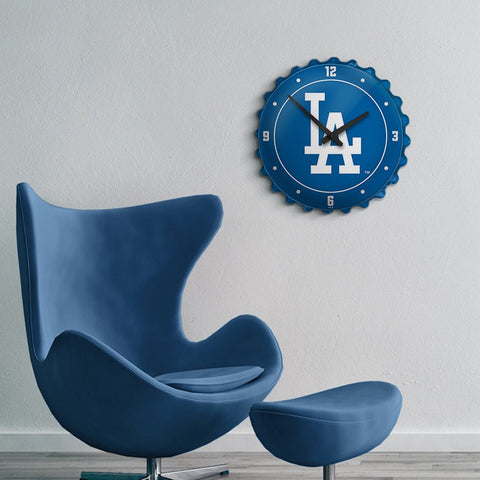 Los Angeles Dodgers: Logo - Bottle Cap Wall Clock - The Fan-Brand