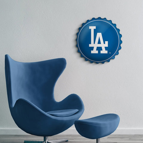 Los Angeles Dodgers: Logo - Bottle Cap Wall Sign - The Fan-Brand