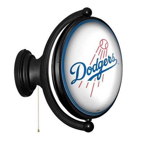 Los Angeles Dodgers: Original Oval Rotating Lighted Wall Sign - The Fan-Brand