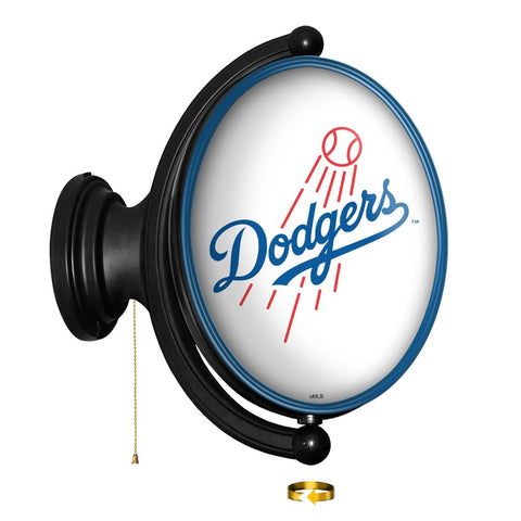 Los Angeles Dodgers: Original Oval Rotating Lighted Wall Sign - The Fan-Brand