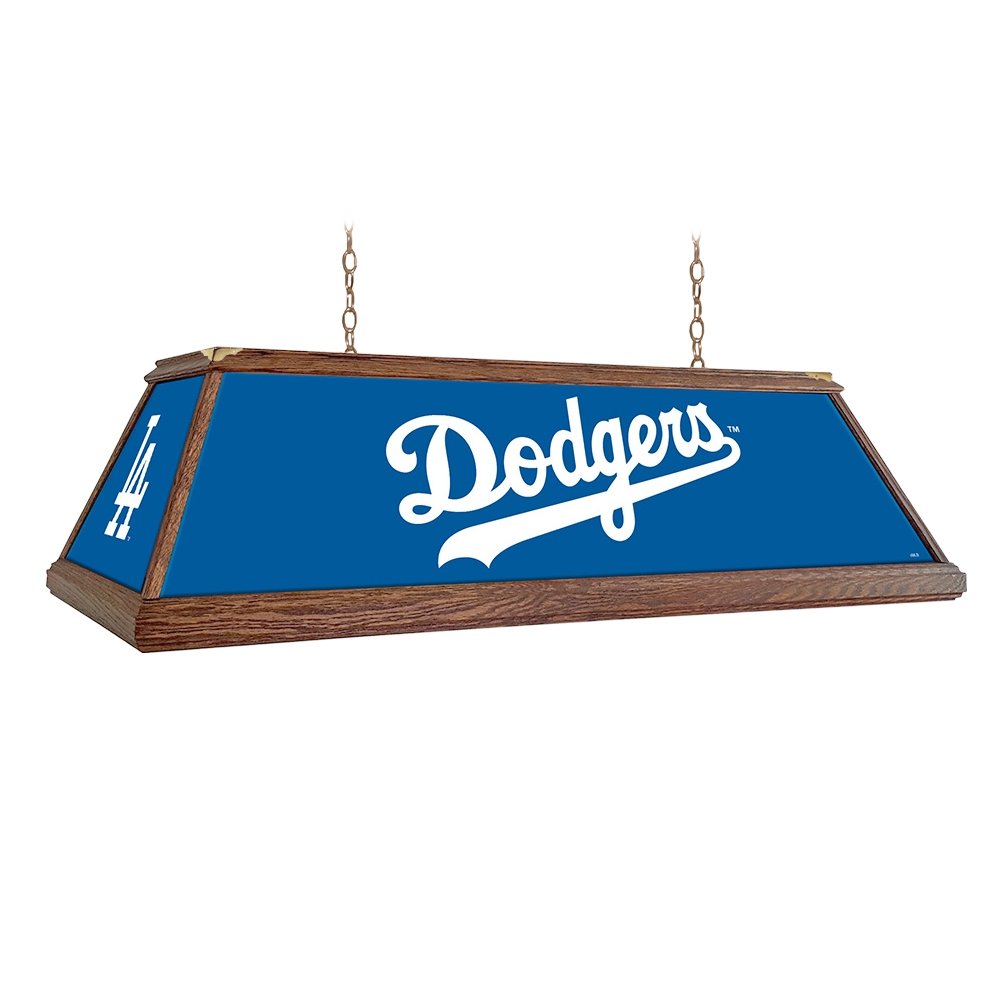 Los Angeles Dodgers: Premium Wood Pool Table Light - The Fan-Brand