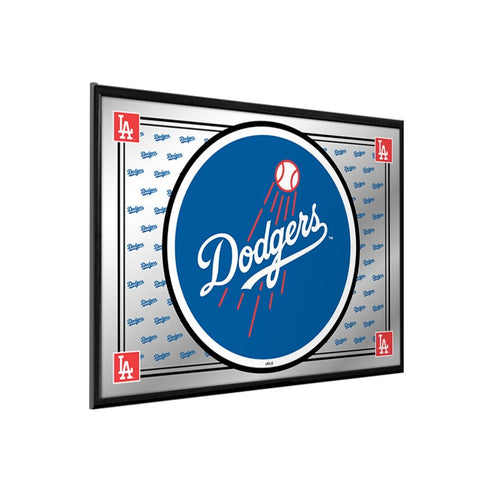 Los Angeles Dodgers: Team Spirit - Framed Mirrored Wall Sign - The Fan-Brand