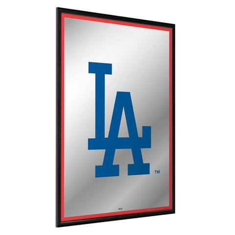 Los Angeles Dodgers: Vertical Framed Mirrored Wall Sign - The Fan-Brand