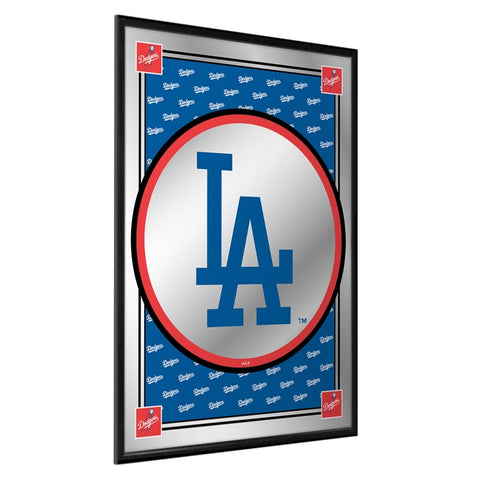 Los Angeles Dodgers: Vertical Team Spirit - Framed Mirrored Wall Sign - The Fan-Brand