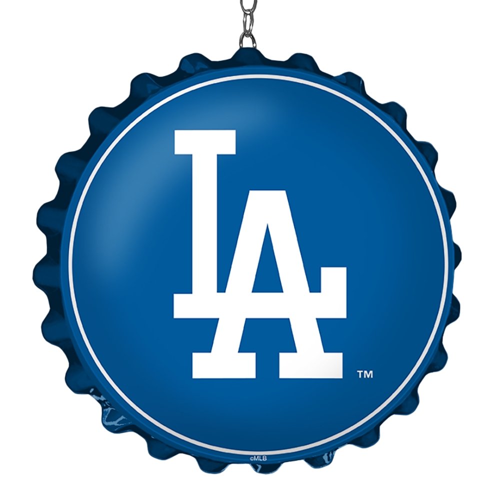 Los Angeles Dodgers: Wordmark - Bottle Cap Dangler - The Fan-Brand