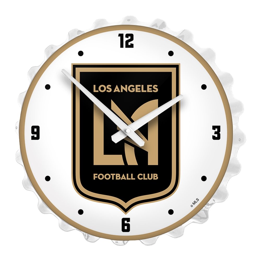 Los Angeles Football Club: Bottle Cap Lighted Wall Clock - The Fan-Brand
