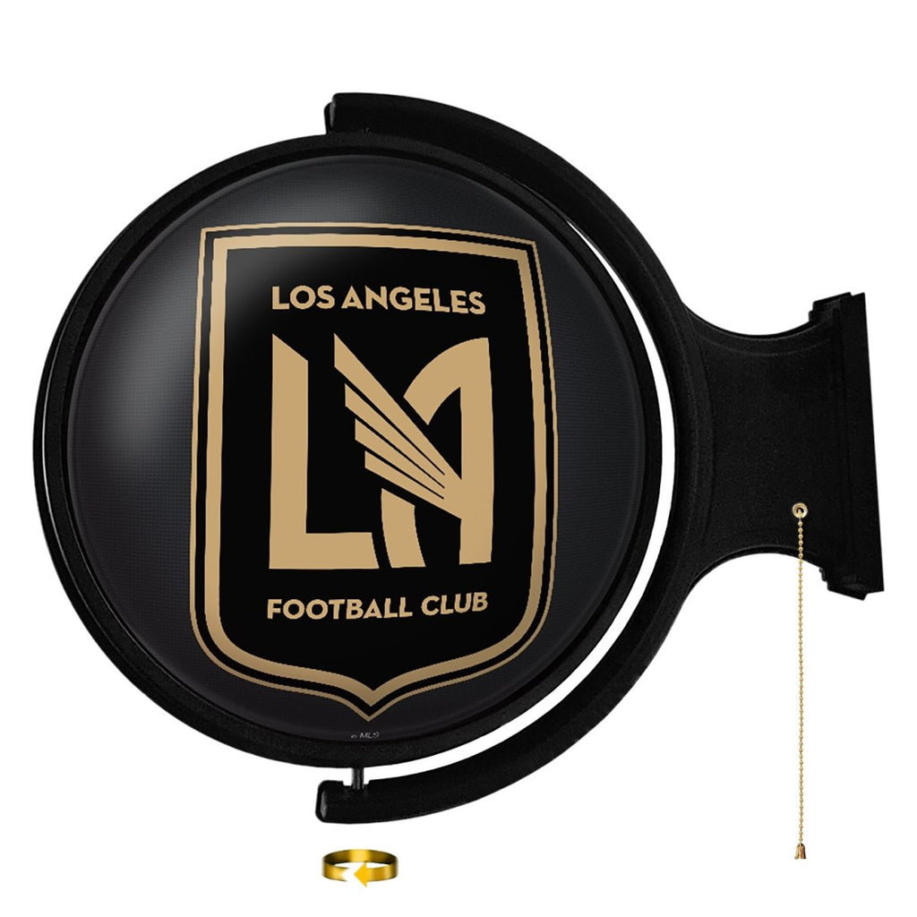 Los Angeles Football Club: Original Round Rotating Lighted Wall Sign - The Fan-Brand