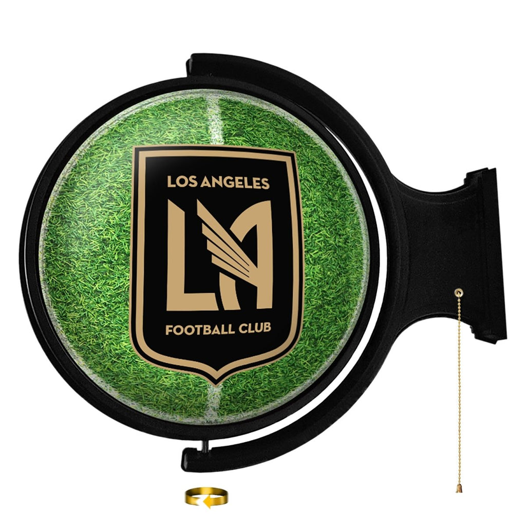 Los Angeles Football Club: Pitch - Original Round Rotating Lighted Wall Sign - The Fan-Brand