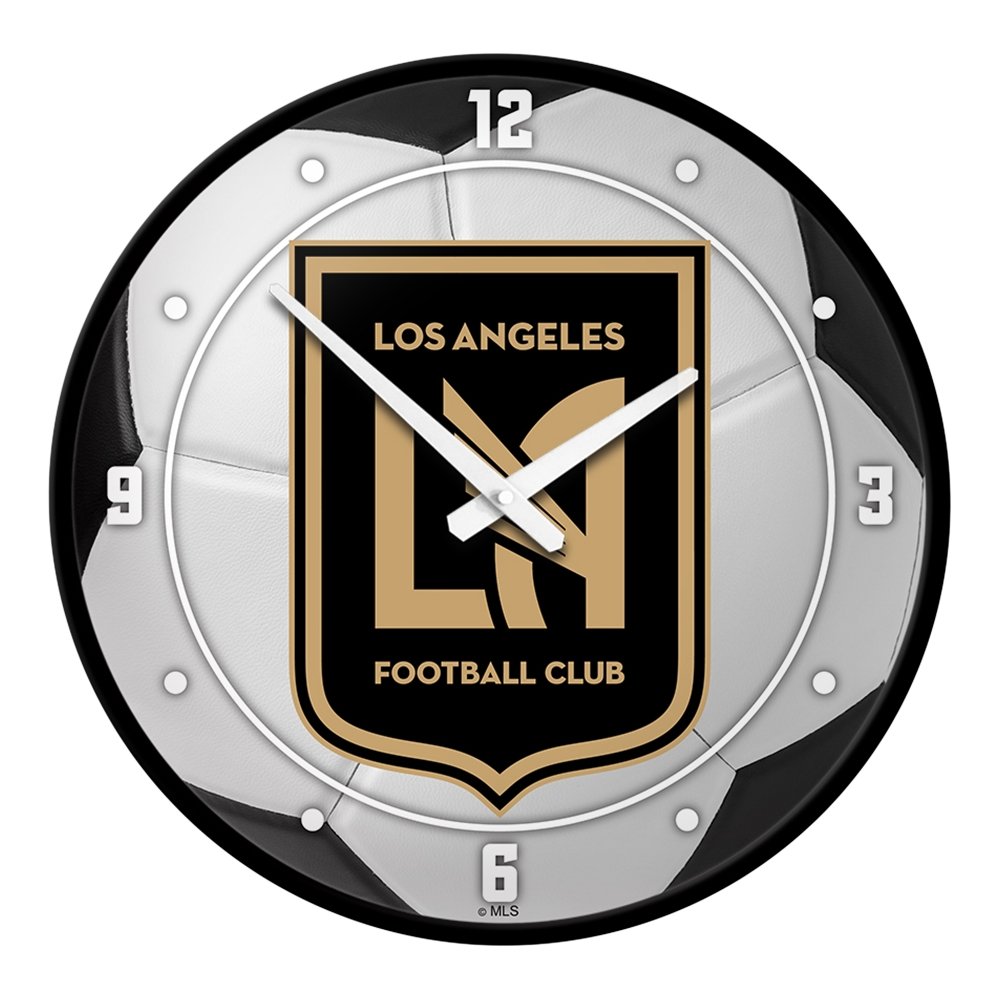 Los Angeles Football Club: Soccer Ball - Modern Disc Wall Clock - The Fan-Brand
