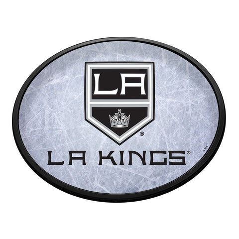 Los Angeles Kings: Ice Rink - Oval Slimline Lighted Wall Sign - The Fan-Brand