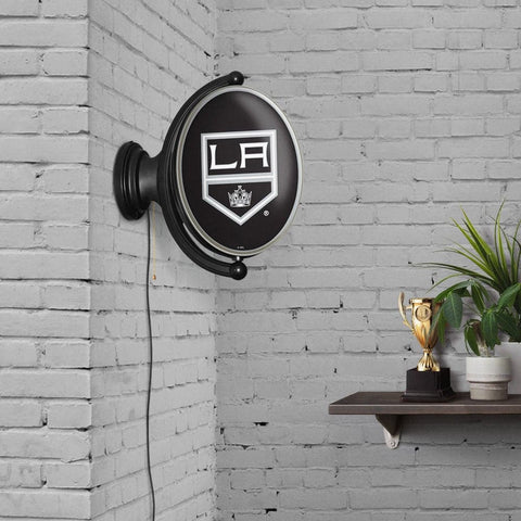 Los Angeles Kings: Original Oval Rotating Lighted Wall Sign - The Fan-Brand