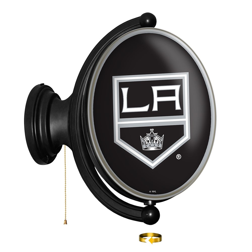 Los Angeles Kings: Original Oval Rotating Lighted Wall Sign - The Fan-Brand