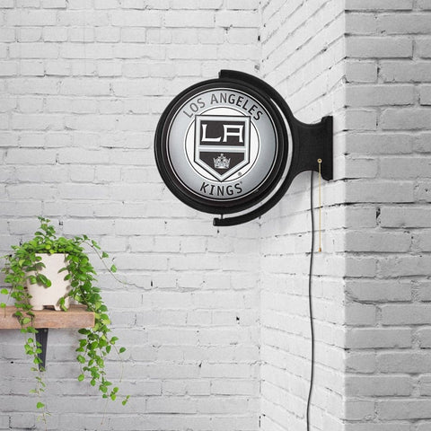 Los Angeles Kings: Original Round Rotating Lighted Wall Sign - The Fan-Brand