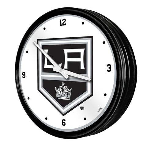 Los Angeles Kings: Retro Lighted Wall Clock - The Fan-Brand