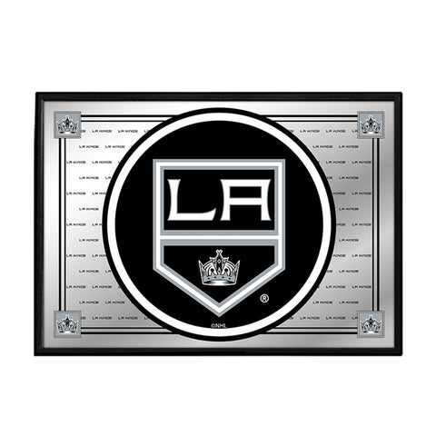 Los Angeles Kings: Team Spirit - Framed Mirrored Wall Sign - The Fan-Brand