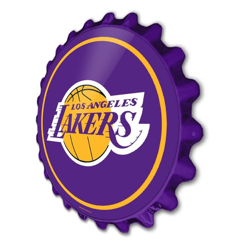 Los Angeles Lakers: Bottle Cap Wall Sign - The Fan-Brand