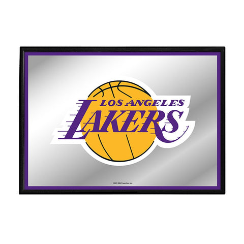 Los Angeles Lakers: Framed Mirrored Wall Sign - The Fan-Brand