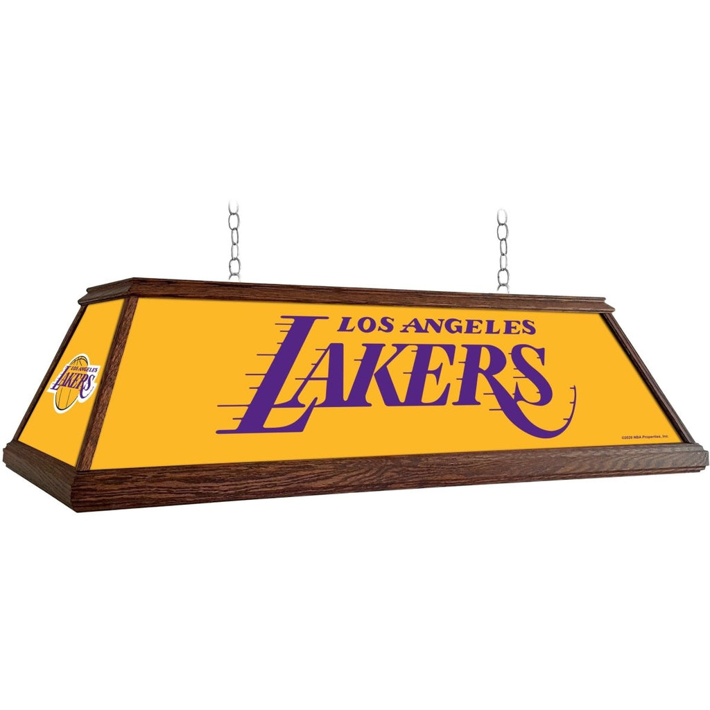 Los Angeles Lakers: Premium Wood Pool Table Light - The Fan-Brand