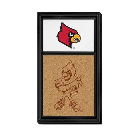 Louisville Cardinals: Dual Logo - Cork Note Board - The Fan-Brand