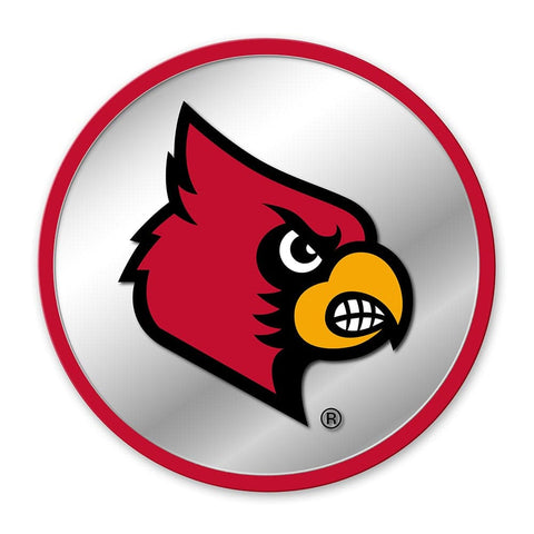 Louisville Cardinals: Modern Disc Mirrored Wall Sign - The Fan-Brand