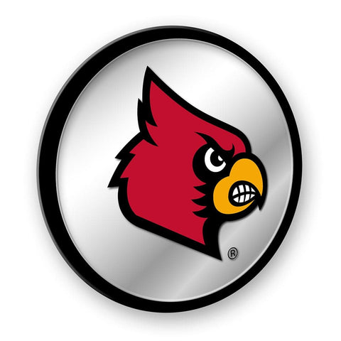Louisville Cardinals: Modern Disc Mirrored Wall Sign - The Fan-Brand