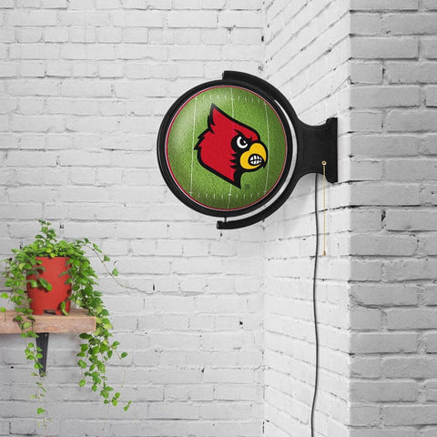 Louisville Cardinals: On the 50 - Rotating Lighted Wall Sign - The Fan-Brand