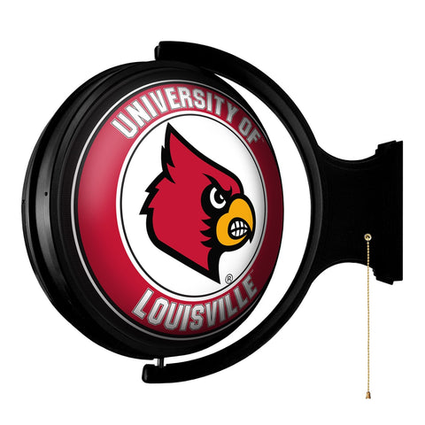 Louisville Cardinals: Original Round Rotating Lighted Wall Sign - The Fan-Brand