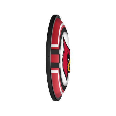 Louisville Cardinals: Oval Slimline Lighted Wall Sign - The Fan-Brand