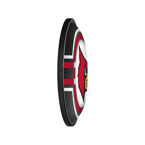 Louisville Cardinals: Oval Slimline Lighted Wall Sign - The Fan-Brand