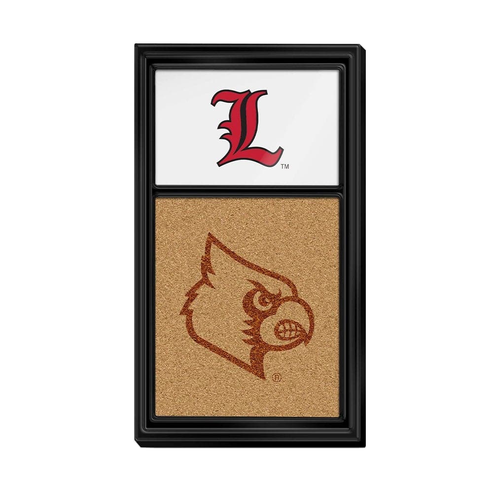 Louisville Cardinals: Script L Dual Logo - Cork Note Board - The Fan-Brand