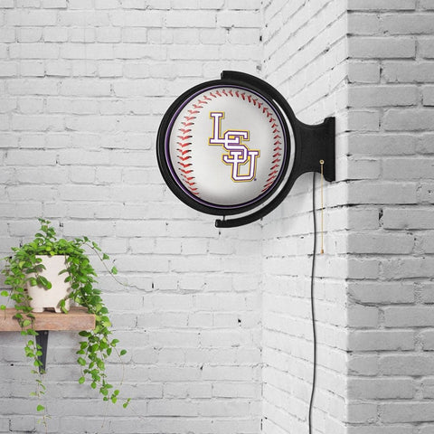 LSU Tigers: Baseball - Rotating Lighted Wall Sign - The Fan-Brand