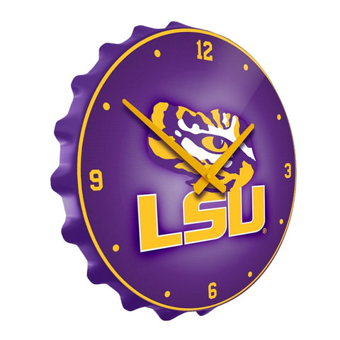 LSU Tigers: Bottle Cap Wall Clock - The Fan-Brand