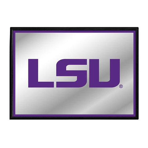 LSU Tigers: Framed Mirrored Wall Sign - The Fan-Brand