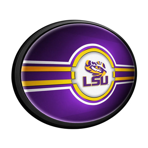 LSU Tigers: Oval Slimline Lighted Wall Sign - The Fan-Brand