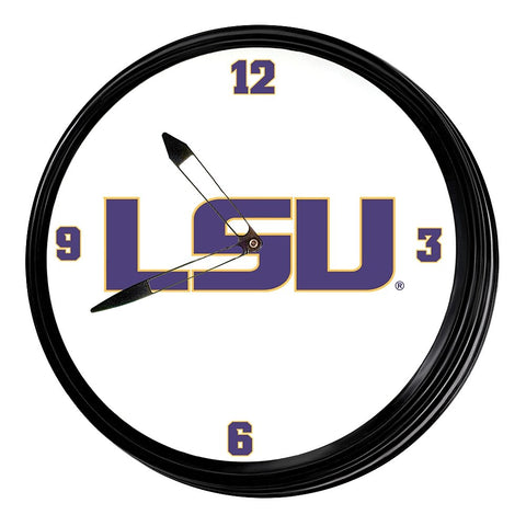 LSU Tigers: Retro Lighted Wall Clock - The Fan-Brand