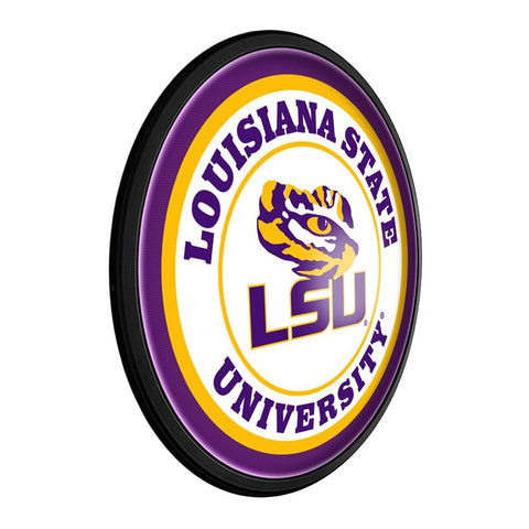 LSU Tigers: Round Slimline Lighted Wall Sign - The Fan-Brand