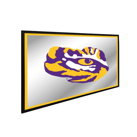 LSU Tigers: Tiger Eye - Framed Mirrored Wall Sign - The Fan-Brand