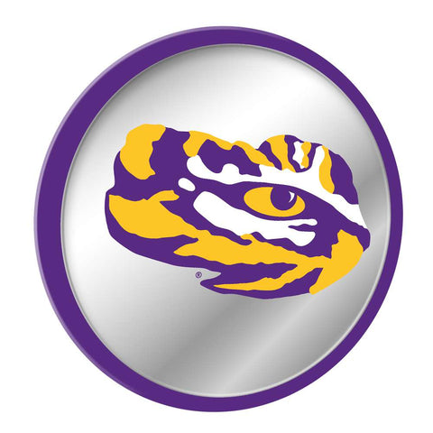 LSU Tigers: Tiger Eye - Modern Disc Mirrored Wall Sign - The Fan-Brand