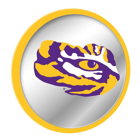 LSU Tigers: Tiger Eye - Modern Disc Mirrored Wall Sign - The Fan-Brand