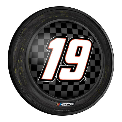 Martin Truex, Jr.: Tire Framed - Round Slimline Lighted Wall Sign - The Fan-Brand