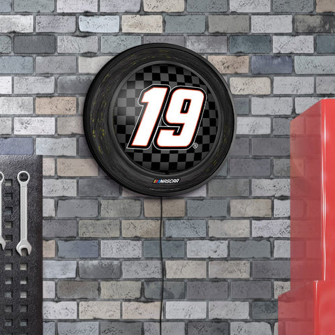 Martin Truex, Jr.: Tire Framed - Round Slimline Lighted Wall Sign - The Fan-Brand