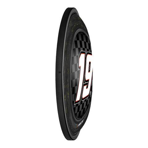 Martin Truex, Jr.: Tire Framed - Round Slimline Lighted Wall Sign - The Fan-Brand