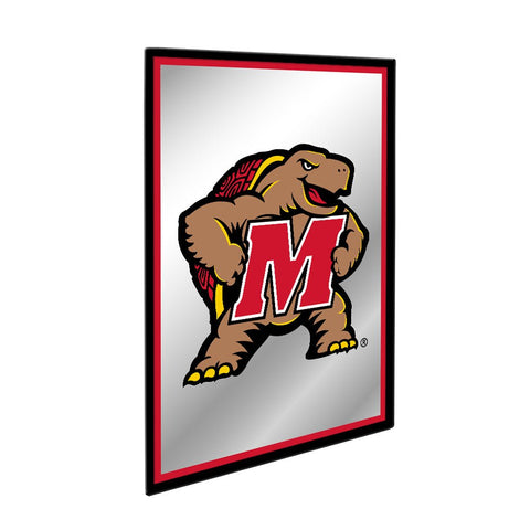Maryland Terrapins: Mascot - Framed Mirrored Wall Sign - The Fan-Brand